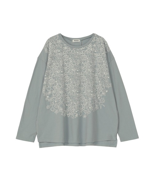 「Plantation」 長袖カットソー M size ダークグレー レディース_画像9