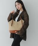 かごバッグ カゴバッグ 「雑材」メッシュトートバッグの詳細画像2