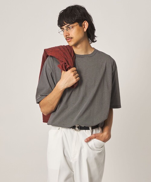 STEVEN ALAN（スティーブンアラン） tシャツ サイロ ボーダー クルー