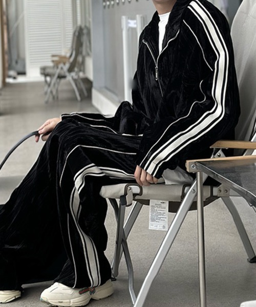 「NOWLE」 セットアップ LARGE ブラック メンズ_画像7