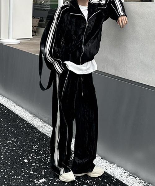 「NOWLE」 セットアップ LARGE ブラック メンズ_画像8
