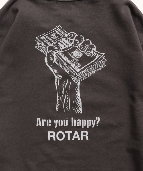 「ROTAR」 スウェットカットソー LARGE ミックスグレー メンズ_画像5