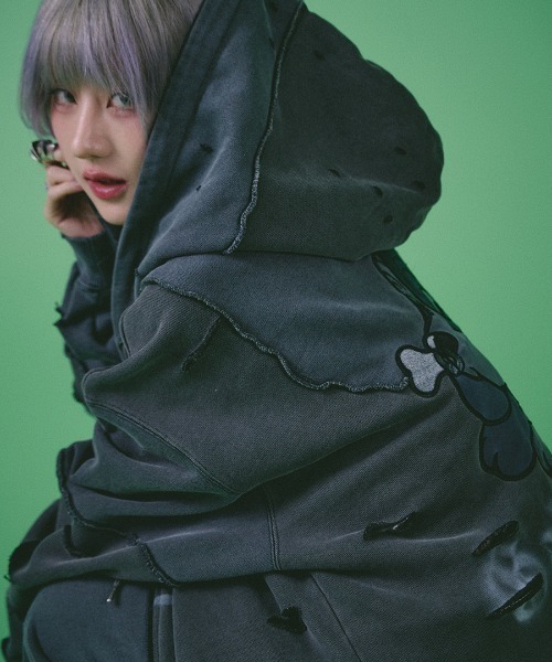 GALFY（ガルフィー） ジップアップパーカー L ブラック メンズ