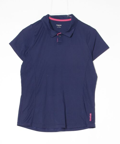 ネイビー ポロシャツ 半袖 レディース Reebok（リーボック） 半袖ポロシャツ L ネイビー レディース