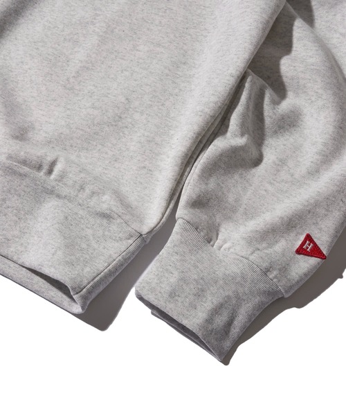 「Healthknit」 スウェットカットソー LARGE チャコールグレー メンズ_画像4