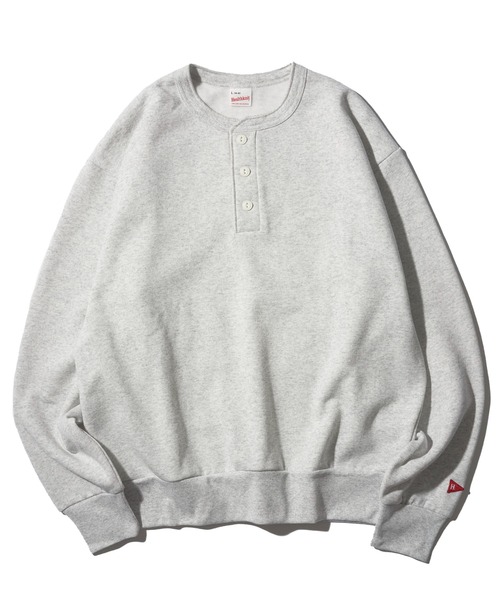 「Healthknit」 スウェットカットソー LARGE チャコールグレー メンズ_画像9