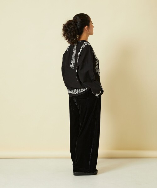 「Freada」 長袖ブラウス ONE SIZE ブラック レディース_画像6