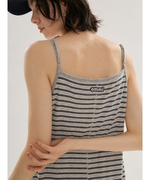 emmi ワンピース emmiロゴカップ付きパイルワンピース : ZOZOTOWN