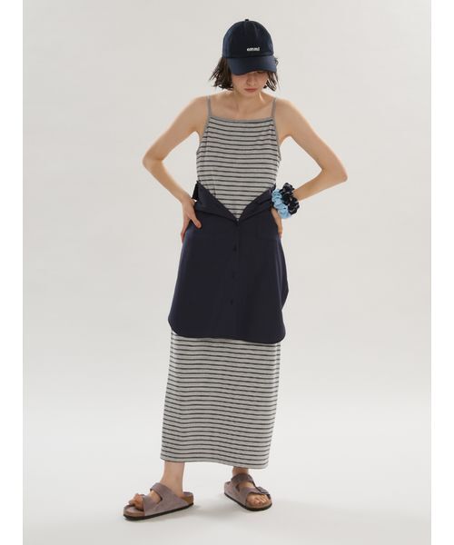 emmi ワンピース emmiロゴカップ付きパイルワンピース : ZOZOTOWN