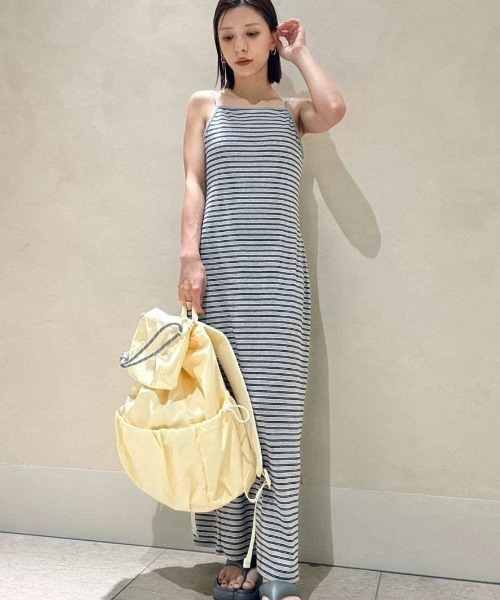 emmi ワンピース emmiロゴカップ付きパイルワンピース : ZOZOTOWN
