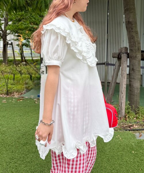 w closet（ダブルクローゼット） ブラウス シャツ 半袖 「Am企画」半袖