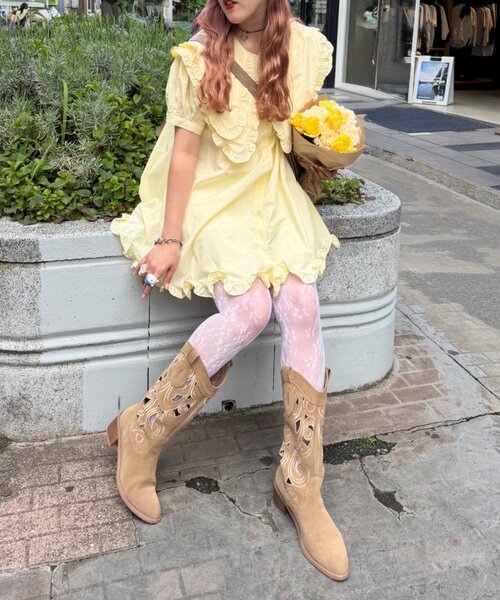 victorian maidenダブルカラー半袖ブラウス（アイボリー） w closet（ダブルクローゼット） ブラウス シャツ 半袖 「Am企画」半袖