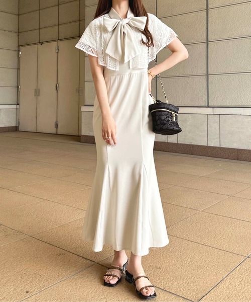 「apres jour」 半袖ワンピース X-LARGE アイボリー レディース_画像6