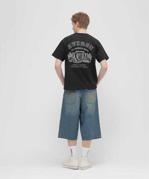 AVIREX（アヴィレックス） ジーンズ GOALERS EMBROIDERY DENIM SHORTS