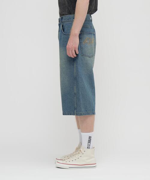 AVIREX（アヴィレックス） ジーンズ GOALERS EMBROIDERY DENIM SHORTS