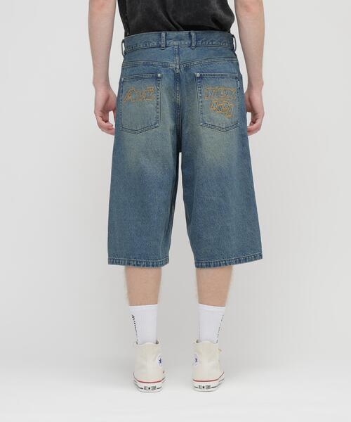 AVIREX（アヴィレックス） ジーンズ GOALERS EMBROIDERY DENIM SHORTS