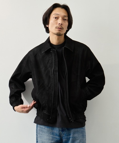 CITY TOKYO ブルゾン アウター 「CITY TOKYO」スムースレザー フライト 