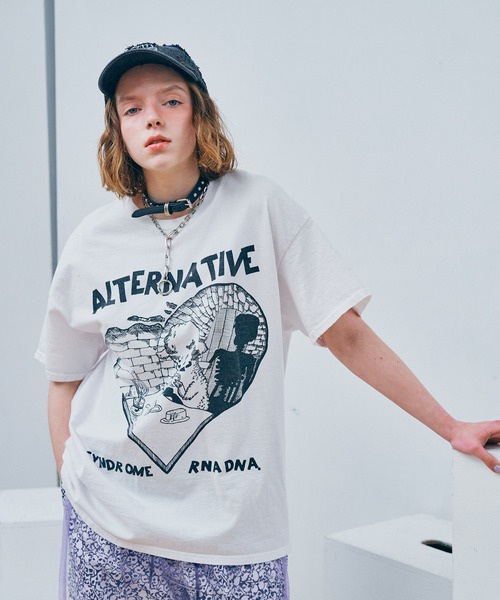 「RNA」 半袖Tシャツ MEDIUM ピンク レディース_画像5