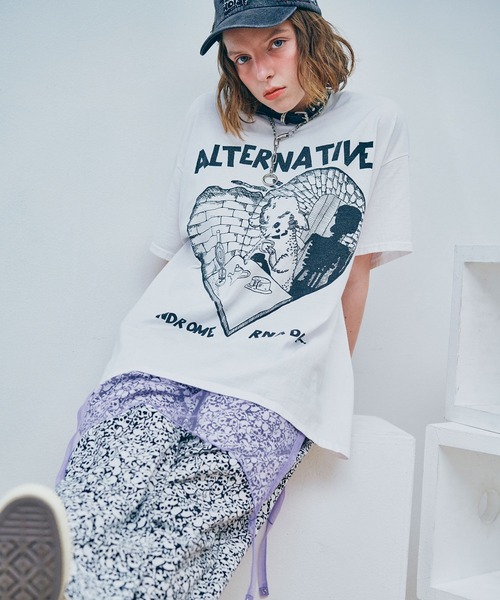 「RNA」 半袖Tシャツ MEDIUM ピンク レディース_画像8