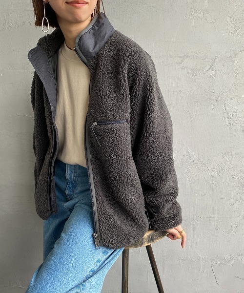 GYMPHLEX（ジムフレックス） ブルゾン アウター ボア フリース COZY
