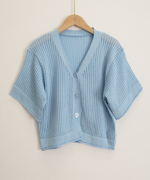 miniministore（ミニミニストア） カーディガン 半袖 サマーニット