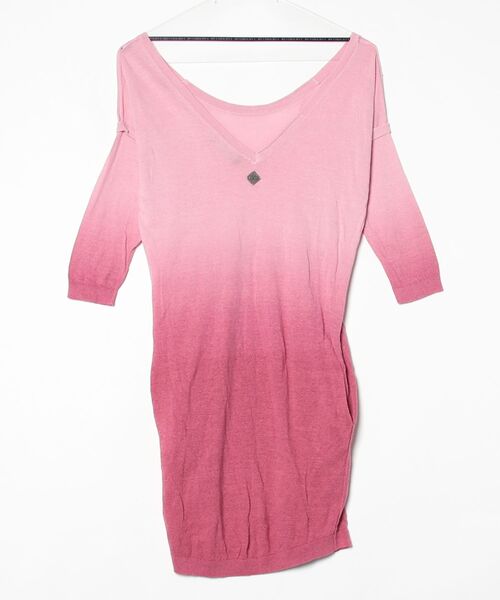 DIESEL（ディーゼル） 7分袖ニット X-SMALL ピンク レディース