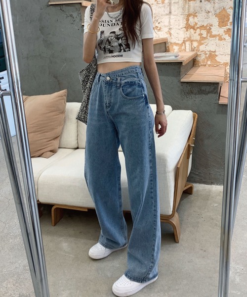 「meJane」 デニムパンツ M ブルー レディース_画像2