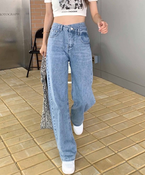「meJane」 デニムパンツ M ブルー レディース_画像5