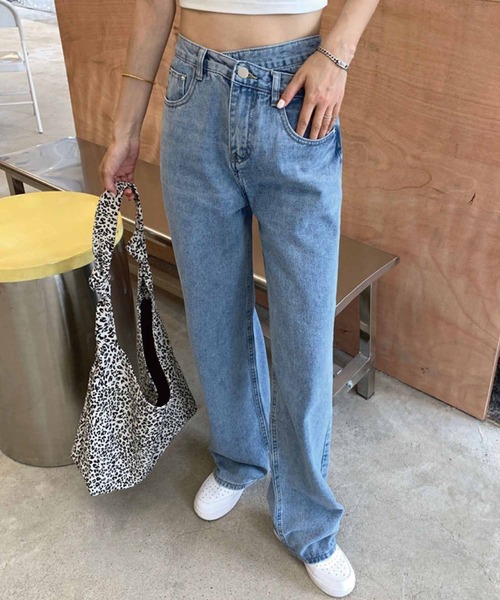 「meJane」 デニムパンツ M ブルー レディース_画像6