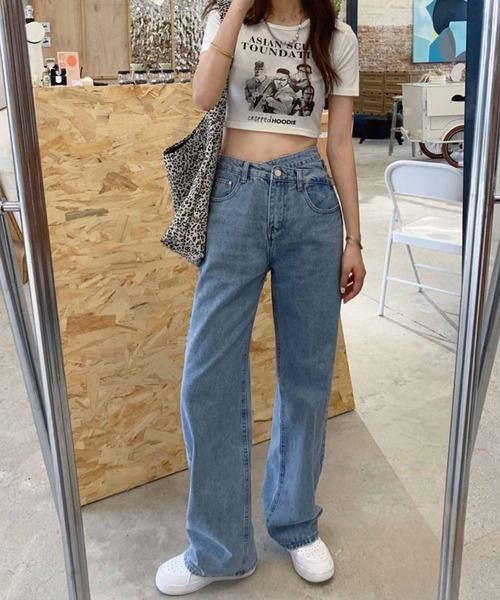 「meJane」 デニムパンツ M ブルー レディース_画像8