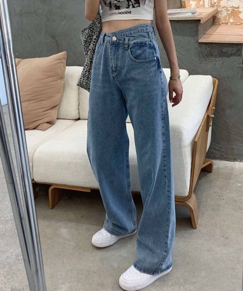「meJane」 デニムパンツ M ブルー レディース_画像9