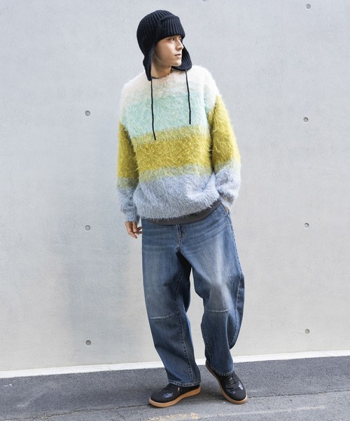 「niko and...」 デニムパンツ LARGE インディゴブルー メンズ_画像5