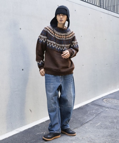 「niko and...」 デニムパンツ LARGE インディゴブルー メンズ_画像7