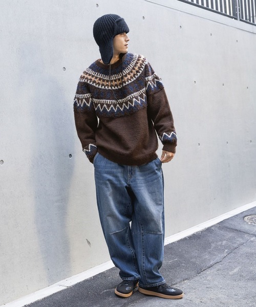 「niko and...」 デニムパンツ LARGE インディゴブルー メンズ_画像8