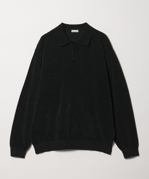 steven alan ポロシャツ ブラック メンズ STEVEN ALAN（スティーブンアラン） セーター ニット マッシュコットン