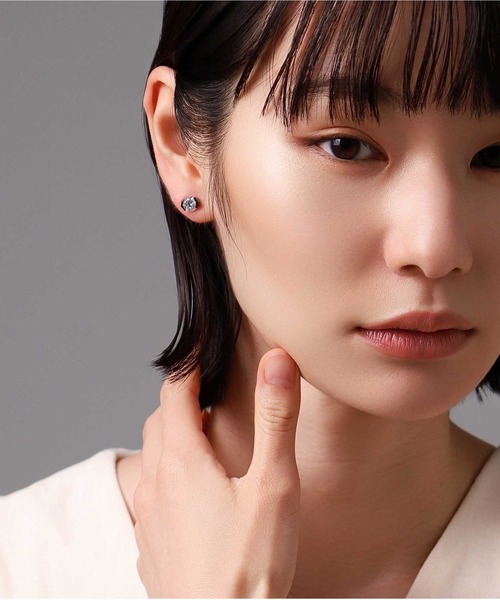 ピアス “BASIC”ブリリアントカットピアス/シルバー925「LION HEART / ライオンハート」 メンズ レディースの画像