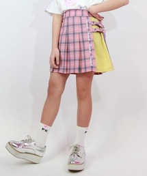 スカート　チェック柄　ピンク PINKHUNT スカート ピンクハント チェック柄プリーツスカート