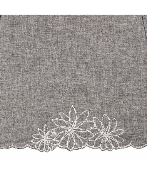 傘 完全遮光100% 最強の日傘「UVO（ウーボ）」 12本骨 長傘 刺繍フラワー Wpc. レディースの画像
