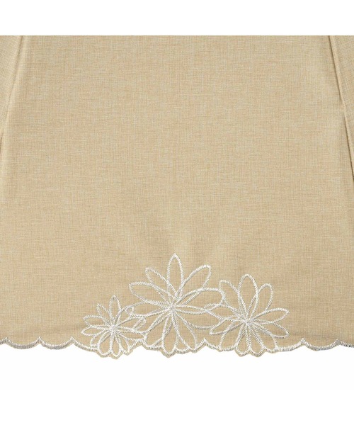 傘 完全遮光100% 最強の日傘「UVO（ウーボ）」 12本骨 長傘 刺繍フラワー Wpc. レディースの画像