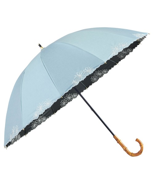 UVO（ウーボ） 傘 完全遮光100% 最強の日傘「」 12本骨 長傘 刺繍