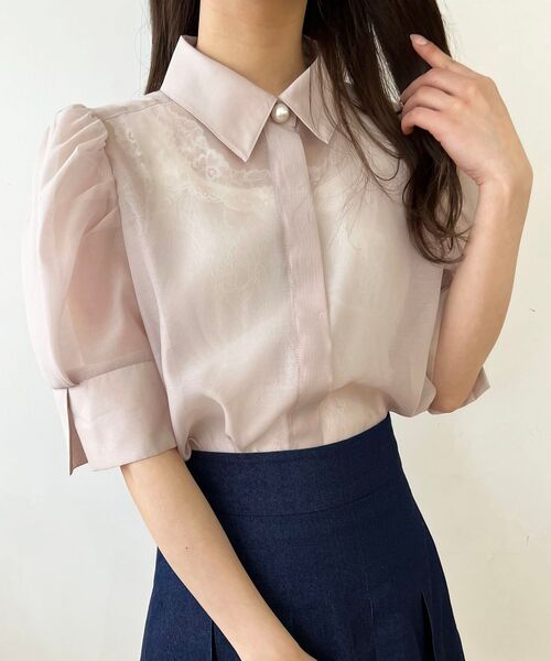 セール シャツ ブラウス シアーパフ袖シャツブラウス kalmarrestaurants.ca セール シャツ ブラウス シアーパフ袖シャツブラウス kalmarrestaurants.ca