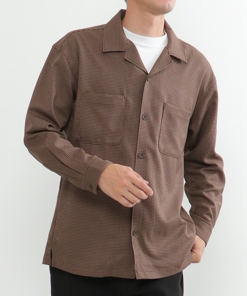 ikka（イッカ） シャツ 「イージーケア」LANATEC CPOシャツ メンズ
