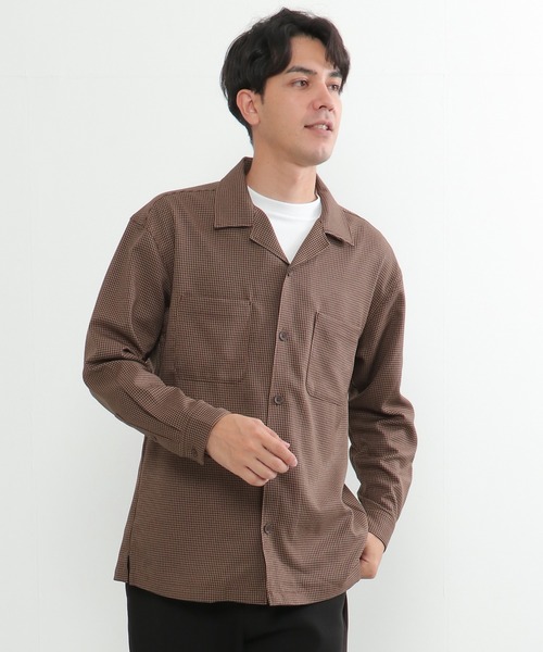ikka（イッカ） シャツ 「イージーケア」LANATEC CPOシャツ メンズ