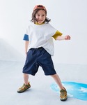 パンツ 「水はじく」撥水ナイロン ハーフパンツ...の詳細画像1
