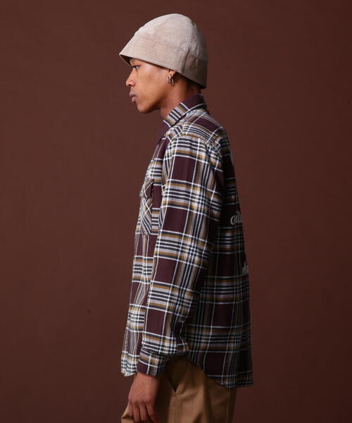 シャツ COTTON CHECK 駆けつけ EMBROIDERY SHIRT / コットン チェック 