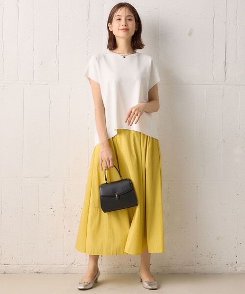 組曲（KUMIKYOKU） スカート 「洗える・後ろゴム」ナイロンリヨセル