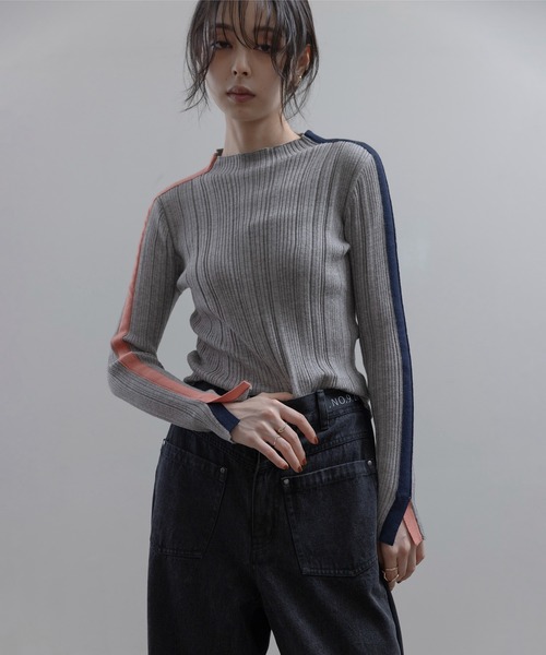 Eimee Law（エイミーロウ） ニット セーター 配色ラインランダム
