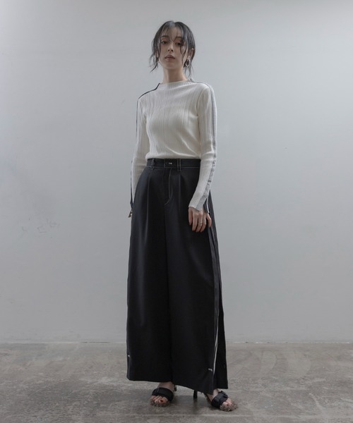 完売美品】eimee law エイミーロウ メッシュ ニット ブルゾン カーキ