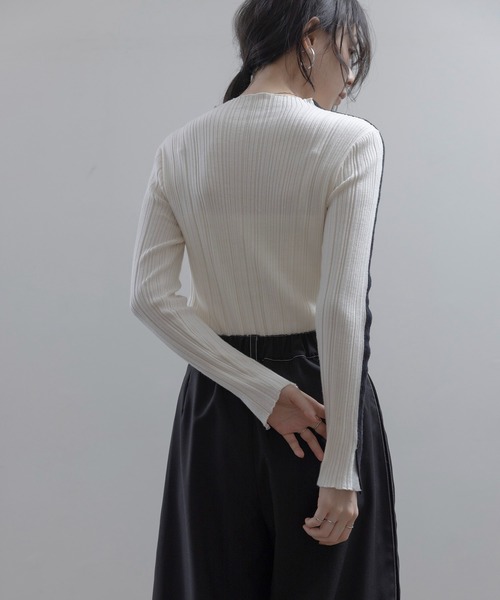 Eimee Law（エイミーロウ） ニット セーター 配色ラインランダム