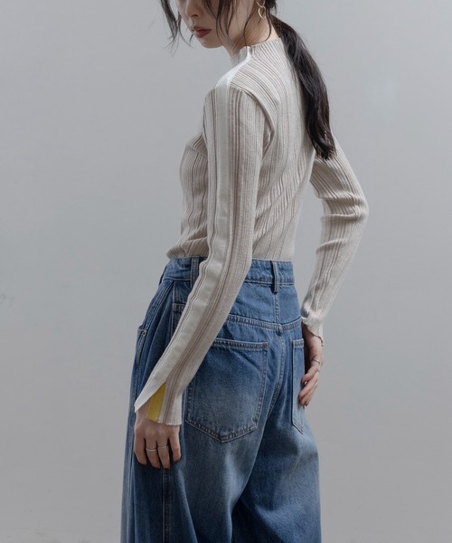 Eimee Law（エイミーロウ） ニット セーター 配色ラインランダム